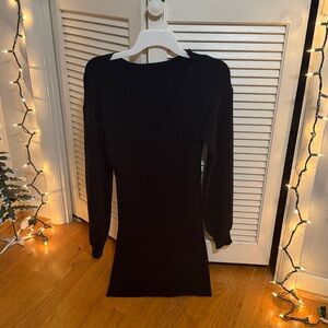 SWEATER DRESS BLACK